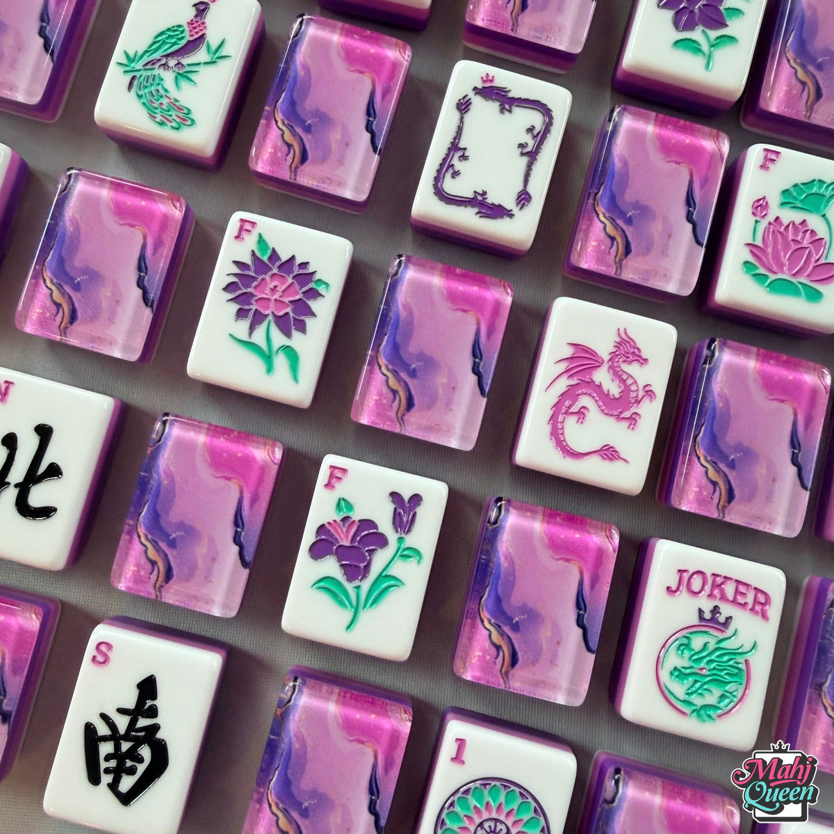 Tea Party Mahjong Tiles