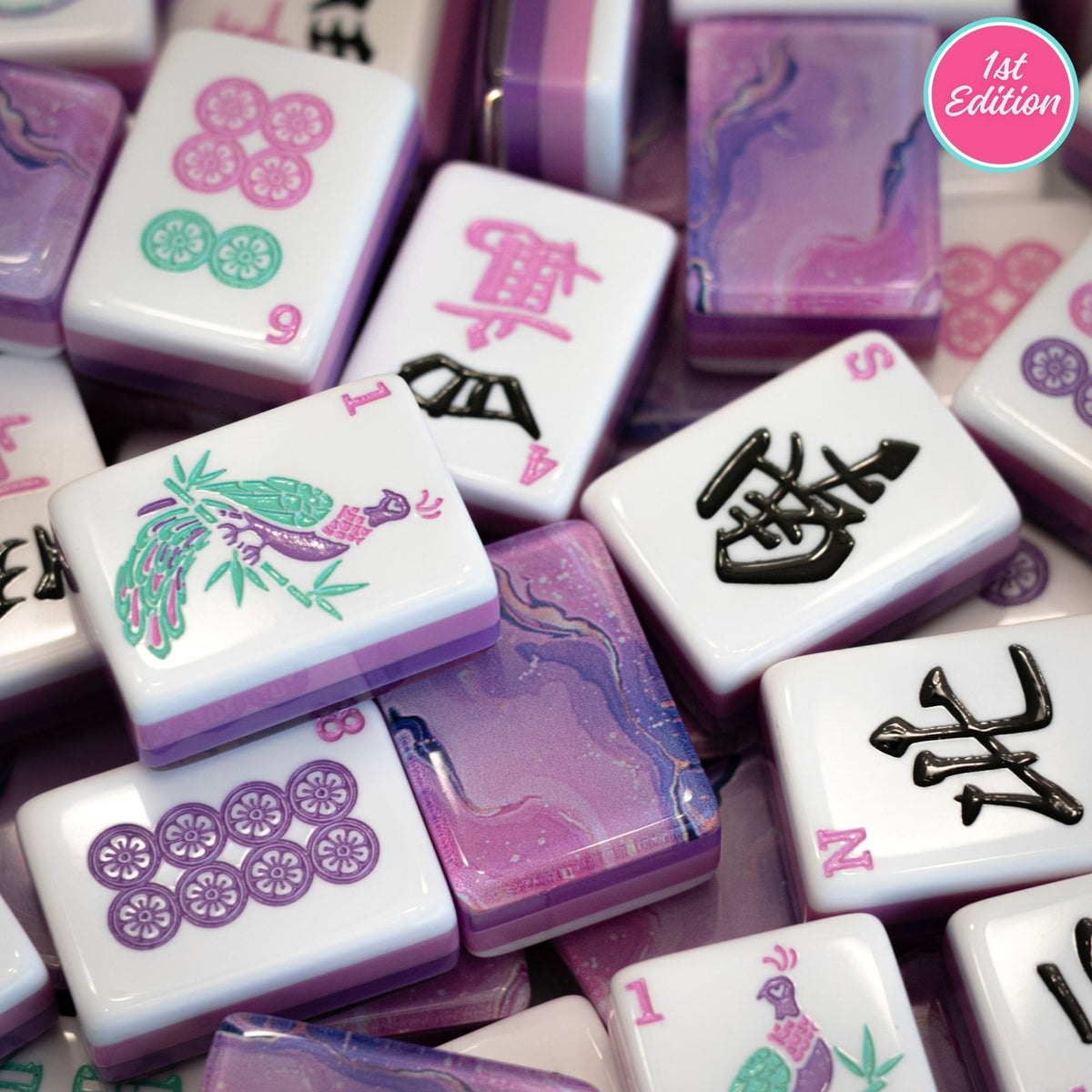 Tea Party Mahjong Tiles