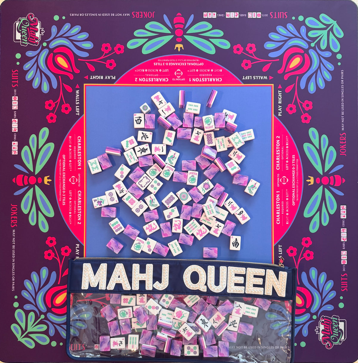 Queen Bee: Electric Berry Mahjong Mat