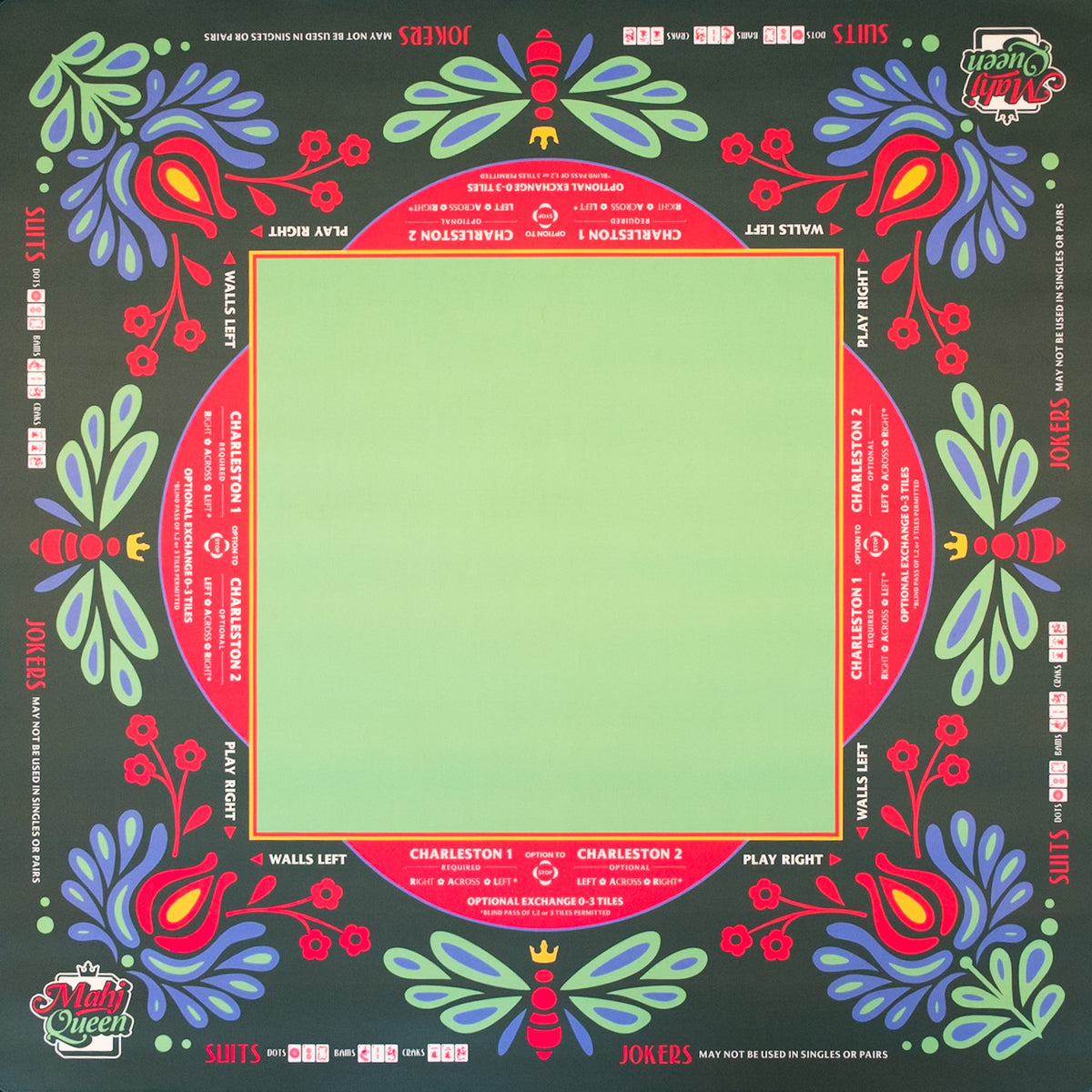 Queen Bee: Lime Crush Mahjong Mat