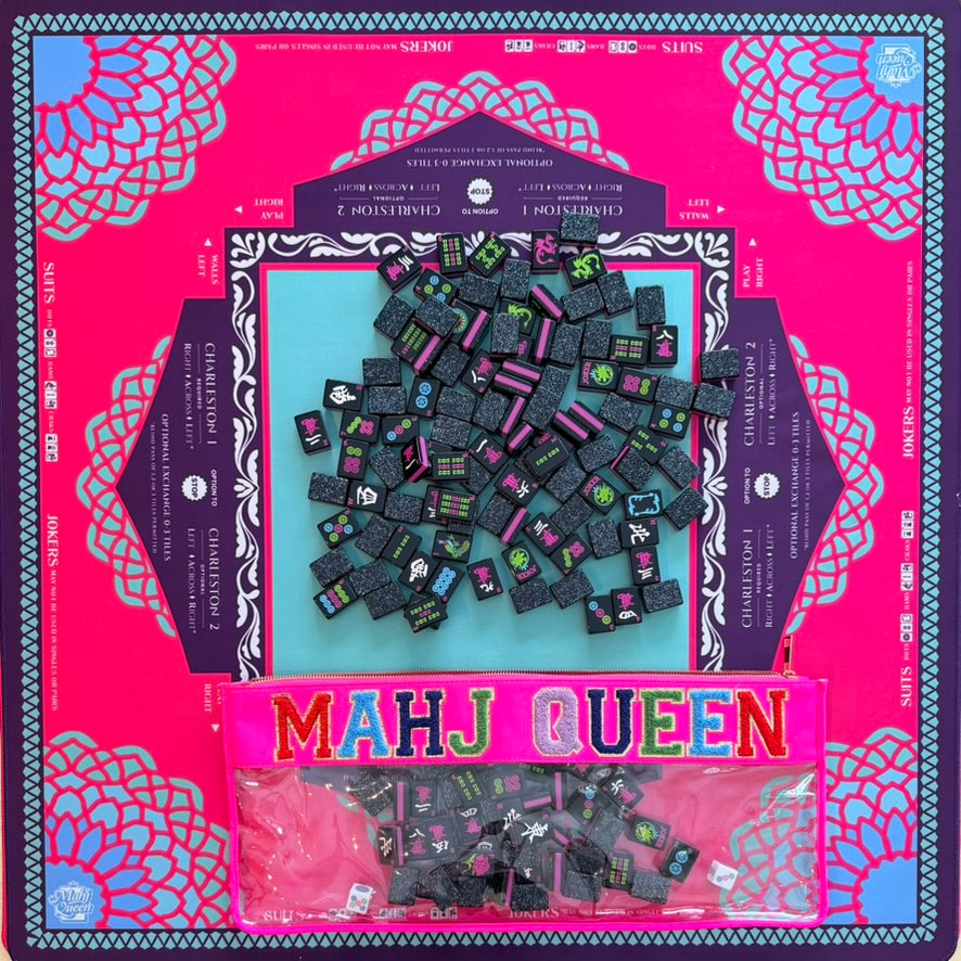 Neon Daze Mahjong Tiles