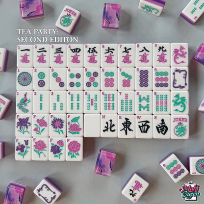 Tea Party Mahjong Tiles