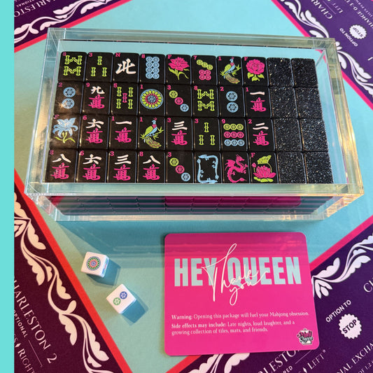 Mahj Queen™ Acrylic Tile Box