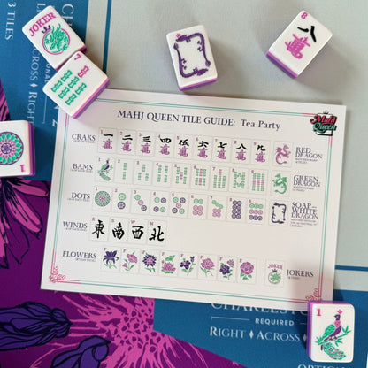 Tea Party Mahjong Tiles