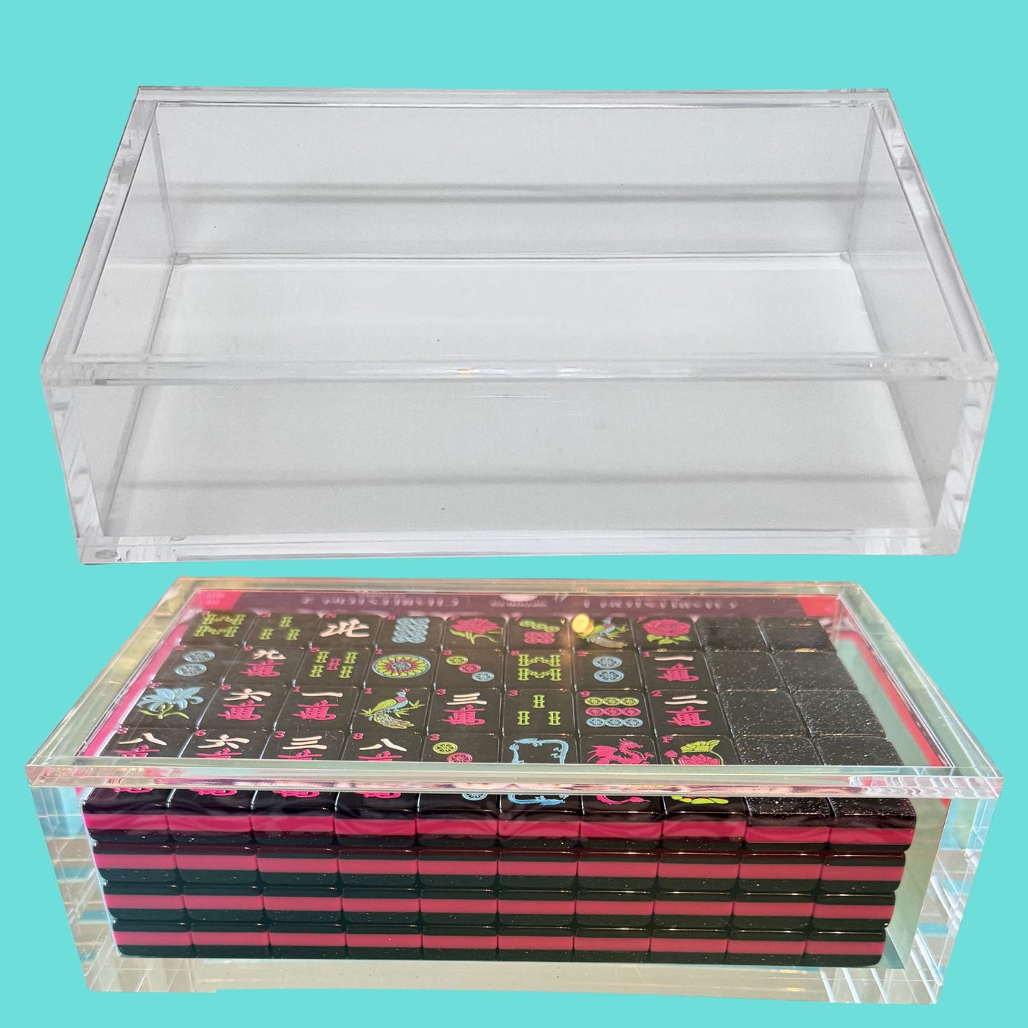 Mahj Queen™ Acrylic Tile Box