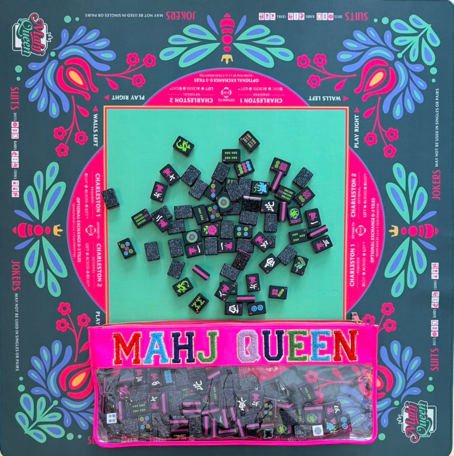 Queen Bee:  Lime Crush Mahjong Mat