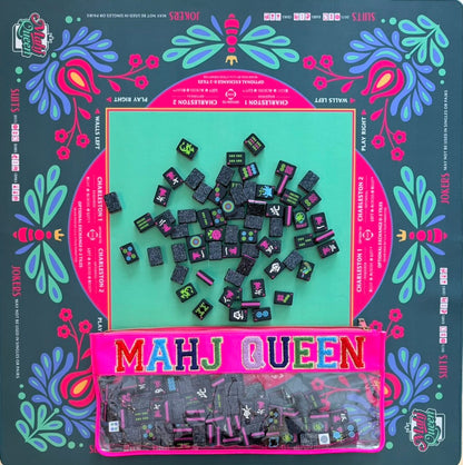 Queen Bee:  Lime Crush Mahjong Mat