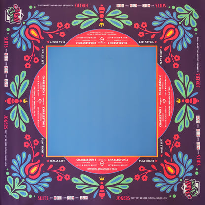 Queen Bee:  Electric Berry Mahjong Mat