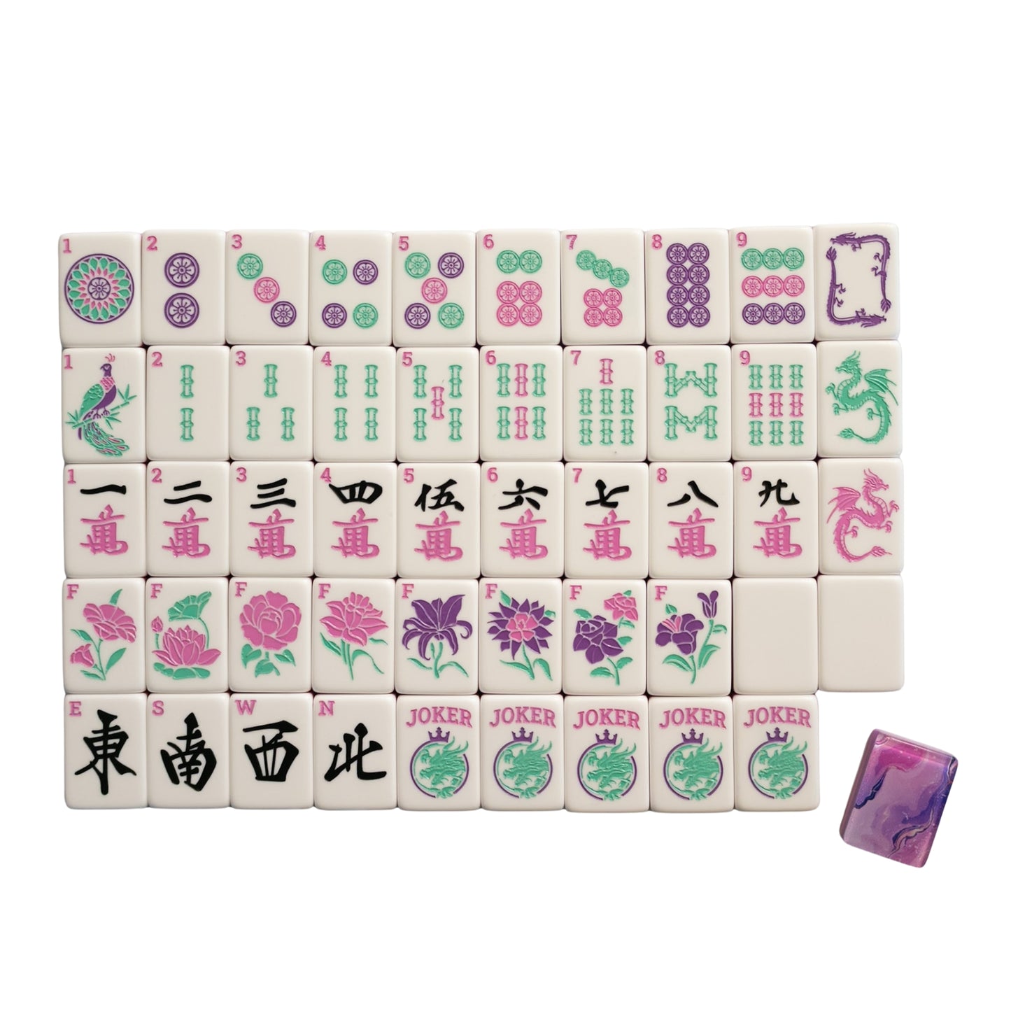 Tea Party Mahjong Tiles